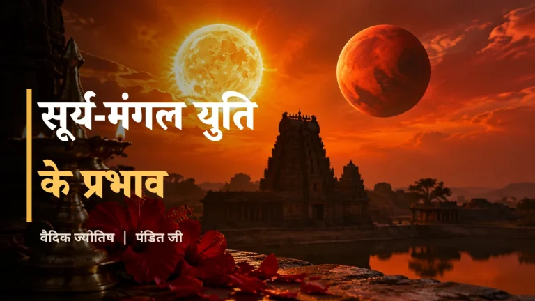 सूर्य मंगल युति - सूर्य और मंगल ग्रह, मंदिर और लाल फूल